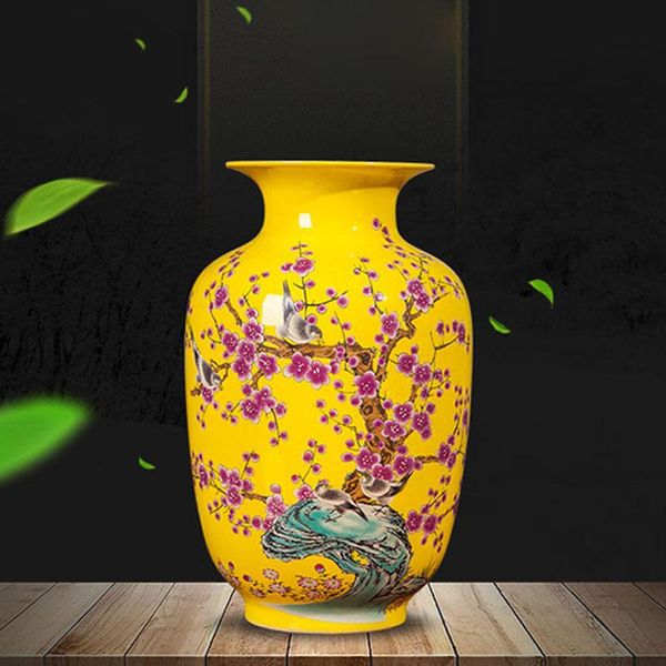 vases jingdezhen ceramic yellow vase home decoration chinese classical living room tv cabinet flower arranging
vases jingdezhen ceramic yellow vase home decoration chinese classical living room tv cabinet flower arranging