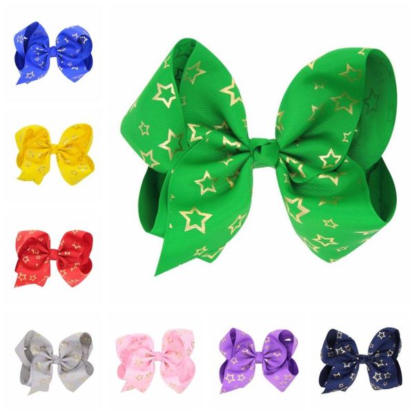 10pcs 8 inch large grosgrain ribbon bows with clip girl hair accessories boutique gold foil stars christmas hair bows, Slivery;white
10pcs 8 inch large grosgrain ribbon bows with clip girl hair accessories boutique gold foil stars christmas hair bows, Slivery;white