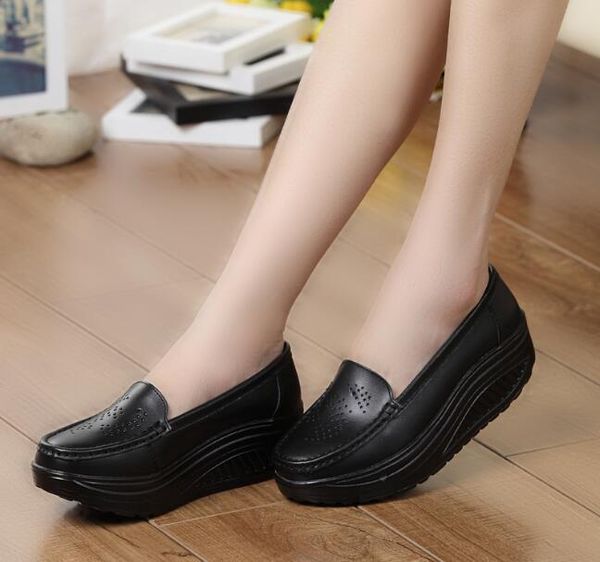 dress shoes women platform loafers ladies summer genuine leather breathable sandals woman autumn slip on casual, Black
dress shoes women platform loafers ladies summer genuine leather breathable sandals woman autumn slip on casual, Black