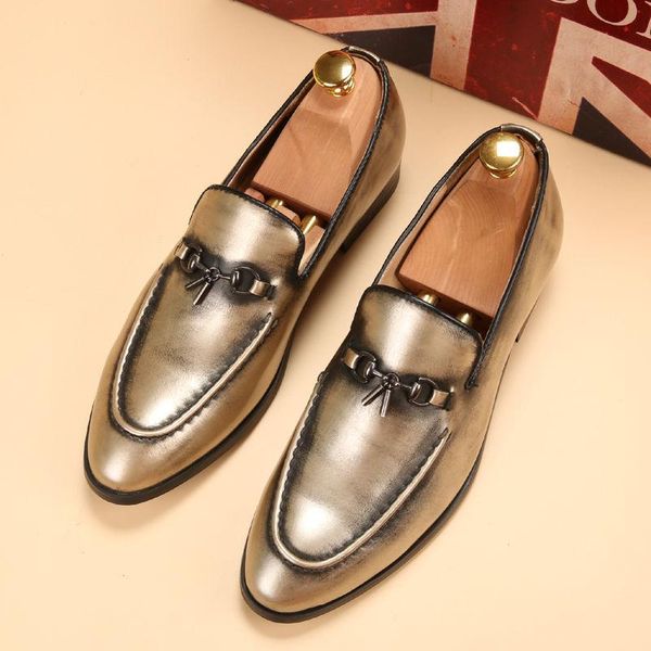 dress shoes summer men's leather british style mens oxfords tide nightclub hair stylist pointed retro set feet lazy beanie, Black
dress shoes summer men's leather british style mens oxfords tide nightclub hair stylist pointed retro set feet lazy beanie, Black