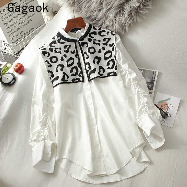 high street blouse women spring autumn lapel full leopard shirts loose casual korean chic fashion wild blouses 210531, White
high street blouse women spring autumn lapel full leopard shirts loose casual korean chic fashion wild blouses 210531, White