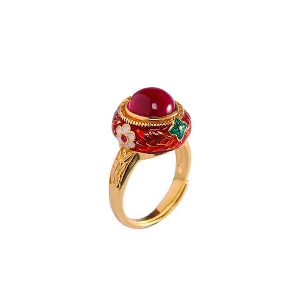 cluster rings ethnic colorful 925 sterling silver enamel ring with synthetic red corundum for women girls,open and adjustable, Golden;silver
cluster rings ethnic colorful 925 sterling silver enamel ring with synthetic red corundum for women girls,open and adjustable, Golden;silver