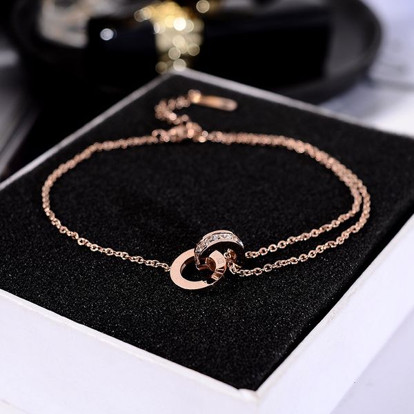 korean version of simple temperament circle style diamond inlaid titanium steel plated 18k rose gold anklet jewelry for women's anklets, Red;blue
korean version of simple temperament circle style diamond inlaid titanium steel plated 18k rose gold anklet jewelry for women's anklets, Red;blue