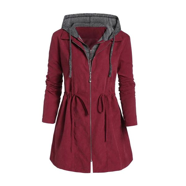 women's trench coats autumn winter fashion women patchwork hooded plus size coat zipper up outwear with pocket chaqueta mujer, Tan;black
women's trench coats autumn winter fashion women patchwork hooded plus size coat zipper up outwear with pocket chaqueta mujer, Tan;black