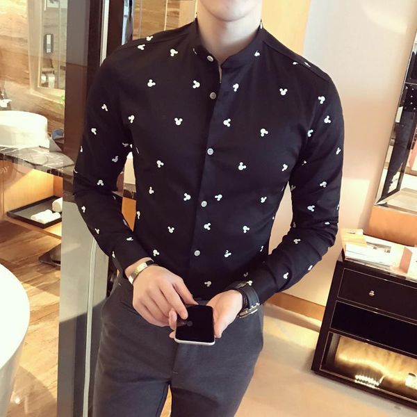 men's clothing singer bigbang fashion hair stylist personalized printing stand collar shirt slim costume costumes casual shirts, White;black
men's clothing singer bigbang fashion hair stylist personalized printing stand collar shirt slim costume costumes casual shirts, White;black