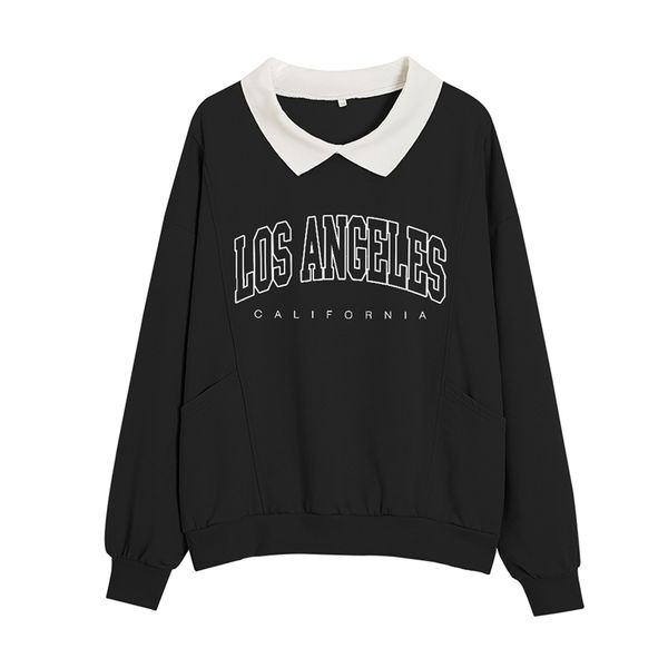 spring female hooded sweatshirt korean fashion pullover for lady cotton sweat femme vintage los angeles california hoodie 211104, Black
spring female hooded sweatshirt korean fashion pullover for lady cotton sweat femme vintage los angeles california hoodie 211104, Black