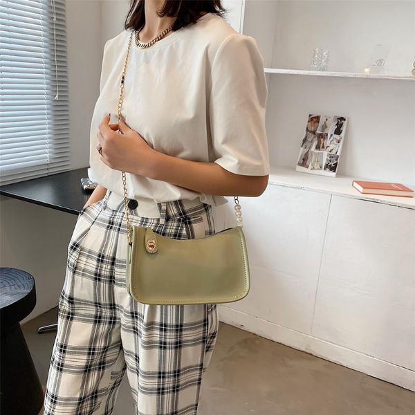 evening bags fashion women's bag pearl chain pu leather solid color crossbody shoulder messenger makeup ladies small hobos purses handb
evening bags fashion women's bag pearl chain pu leather solid color crossbody shoulder messenger makeup ladies small hobos purses handb