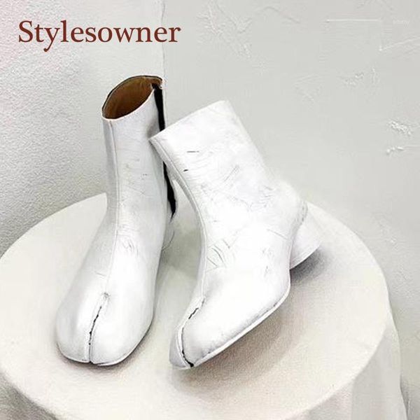 boots old effect split apart toes genuine leather short ankle high heels shoes women zipper round toe motorcycle botas de mujer1, Black
boots old effect split apart toes genuine leather short ankle high heels shoes women zipper round toe motorcycle botas de mujer1, Black