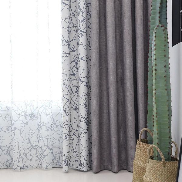 curtain & drapes custom nordic simplicity gray cotton splicing printing thicken livingroom shading bedroom blackout drape m892
curtain & drapes custom nordic simplicity gray cotton splicing printing thicken livingroom shading bedroom blackout drape m892