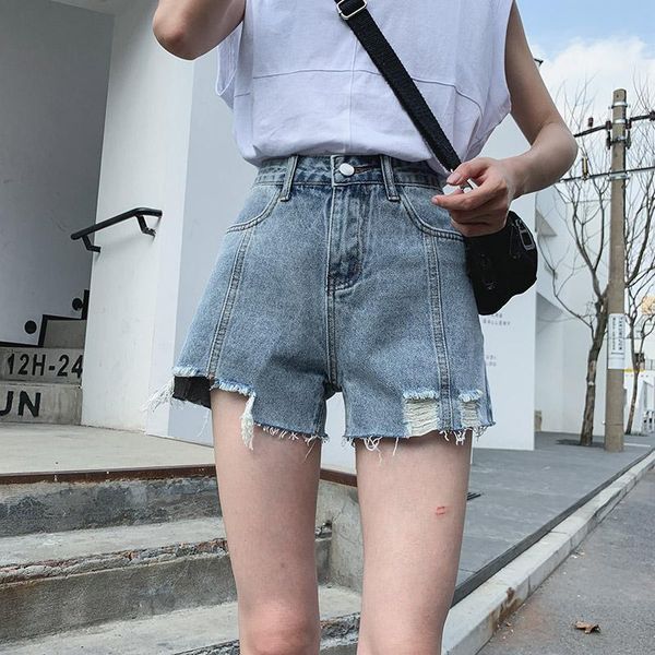 women's jeans denim shorts classic vintage high waist blue wide leg girl casual summer ladies abrasion irregular
women's jeans denim shorts classic vintage high waist blue wide leg girl casual summer ladies abrasion irregular