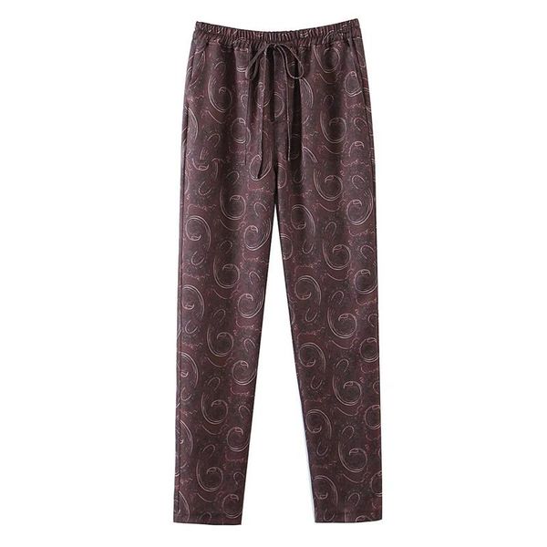 women's pants & capris zxqj women vintage geometric print long 2021 autumn fashion ladies elastic waist trousers causal female streetwe, Black;white
women's pants & capris zxqj women vintage geometric print long 2021 autumn fashion ladies elastic waist trousers causal female streetwe, Black;white