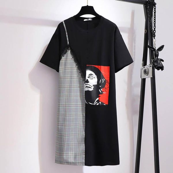 casual dresses summer cotton dress women plus size bust 156cm 6xl 7xl 8xl 9xl 10xl plaid black color, Black;gray
casual dresses summer cotton dress women plus size bust 156cm 6xl 7xl 8xl 9xl 10xl plaid black color, Black;gray