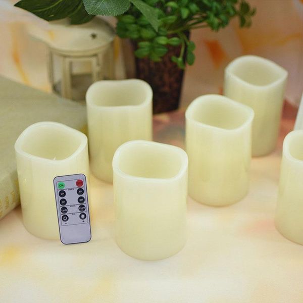 6 pieces led flameless wax candles with remotes, 3 inch same size romantic electric decorative candle light
6 pieces led flameless wax candles with remotes, 3 inch same size romantic electric decorative candle light
