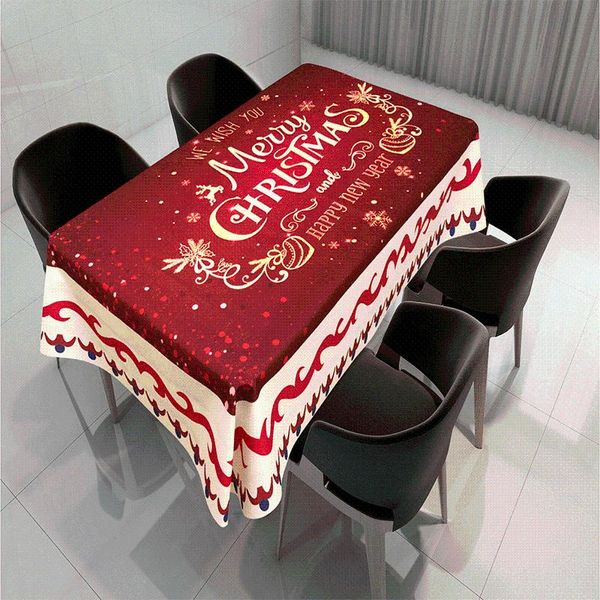 table cloth 2021 year christmastablecloth kitchen dining decorations home rectangular party covers christmas ornaments size"
table cloth 2021 year christmastablecloth kitchen dining decorations home rectangular party covers christmas ornaments size"