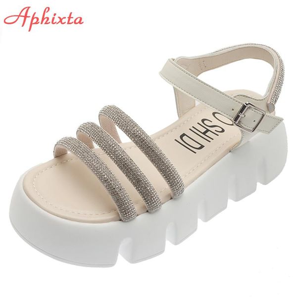dress shoes aphixta crystals design 5cm platform sandals women fashion chunky sole heel summe cool zapatos mujer boots female slides, Black
dress shoes aphixta crystals design 5cm platform sandals women fashion chunky sole heel summe cool zapatos mujer boots female slides, Black