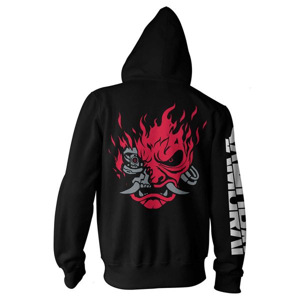 2021 new game cyberpunk2077 hip-hop hoodie set bomber jacket samurai +sweatpants two-piece suit men's sets men clothing, Black
2021 new game cyberpunk2077 hip-hop hoodie set bomber jacket samurai +sweatpants two-piece suit men's sets men clothing, Black