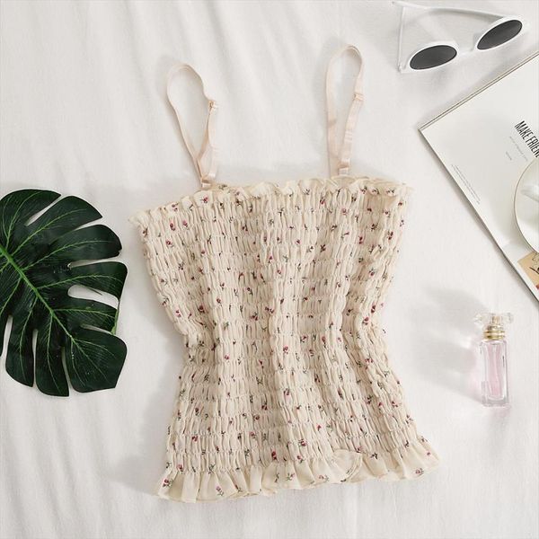 stretchy knitted crop womens camis adjustable straps underwear cute summer pleated, White
stretchy knitted crop womens camis adjustable straps underwear cute summer pleated, White