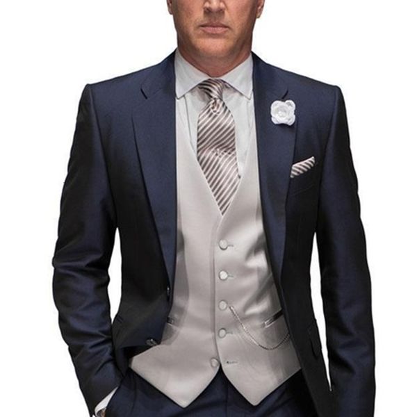 men's suits & blazers two navy blue button groom tuxedo men's wedding suits custom-made (jacket + pants vest tie) 22s5, White;black
men's suits & blazers two navy blue button groom tuxedo men's wedding suits custom-made (jacket + pants vest tie) 22s5, White;black