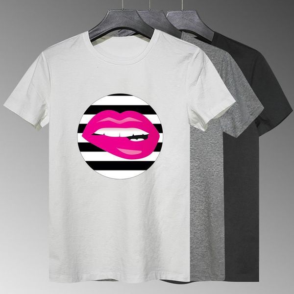 aesthetic pretty casual vogue t shirt pink lips striped background graphic new women t-shirt streetwear trendy t shirt, White
aesthetic pretty casual vogue t shirt pink lips striped background graphic new women t-shirt streetwear trendy t shirt, White