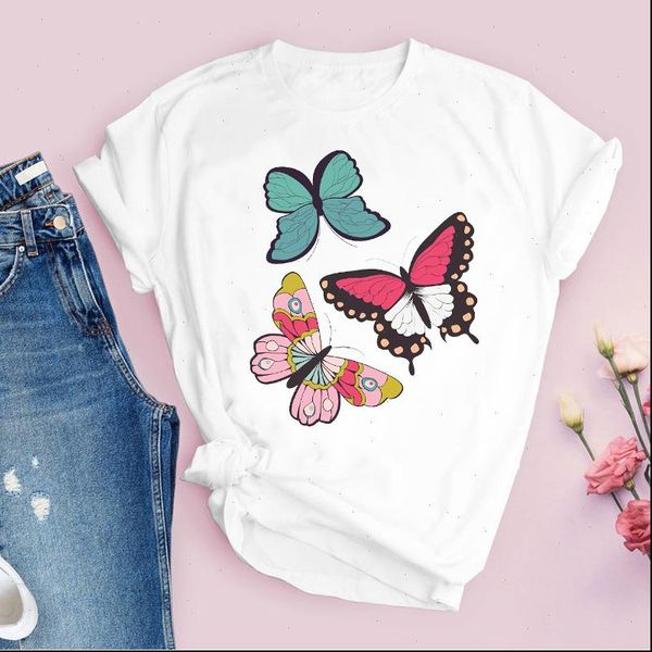 women print 90s butterfly kawaii fashion cartoon casual summer lady t shirt womens clothing tees female t shirt, White
women print 90s butterfly kawaii fashion cartoon casual summer lady t shirt womens clothing tees female t shirt, White
