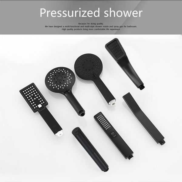 matte black hand held shower head wall mounted shower set with hose and holder hand spray gun bathroom accessories
matte black hand held shower head wall mounted shower set with hose and holder hand spray gun bathroom accessories