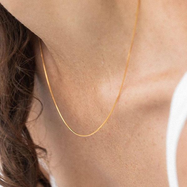 chains mini thin round snake bone chain 1mm clavicle european and american simple style fashion with necklace, Silver
chains mini thin round snake bone chain 1mm clavicle european and american simple style fashion with necklace, Silver