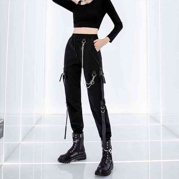 cargo joggers chain pockets women pant plus size loose black harem baggy harajuku oversize trousers, Black;white
cargo joggers chain pockets women pant plus size loose black harem baggy harajuku oversize trousers, Black;white