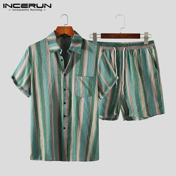 mens striped sets incerun vintage printed suits short sleeve lapel shirts drawstring shorts sets man hawaiian beach suits s-3xl, Gray
mens striped sets incerun vintage printed suits short sleeve lapel shirts drawstring shorts sets man hawaiian beach suits s-3xl, Gray