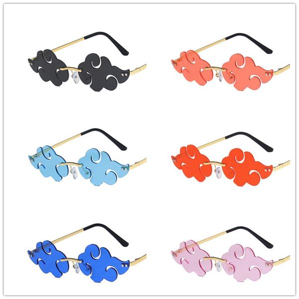 sunglasses clouds shaped eyeglasses vintage glasses female steampunk cloud style personalized rimless for women uv400, White;black
sunglasses clouds shaped eyeglasses vintage glasses female steampunk cloud style personalized rimless for women uv400, White;black