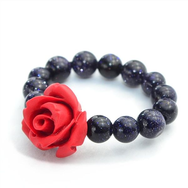 cluster rings fashion trendy jewelry accessories cinnabar red rose flower blue sand stone beaded ring for women gifts, Golden;silver
cluster rings fashion trendy jewelry accessories cinnabar red rose flower blue sand stone beaded ring for women gifts, Golden;silver