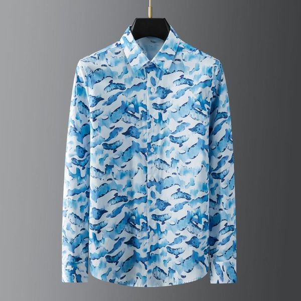 men's casual shirts 2021 long sleeve male blue allover printed mens dress fashion slim fit party 3xl, White;black
men's casual shirts 2021 long sleeve male blue allover printed mens dress fashion slim fit party 3xl, White;black