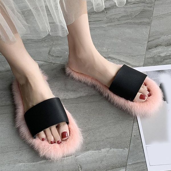 slippers platform-bottom lazy shoes woman arrival winter patchwork faux fur slaps women 2021 classics non-slip slipper, Black
slippers platform-bottom lazy shoes woman arrival winter patchwork faux fur slaps women 2021 classics non-slip slipper, Black