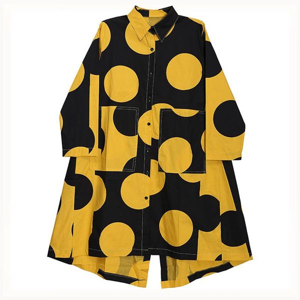 casual dresses army green dot printed big size shirt for women 2021 lapel long sleeve dress woman loose fit fashion tide women's, Black;gray
casual dresses army green dot printed big size shirt for women 2021 lapel long sleeve dress woman loose fit fashion tide women's, Black;gray