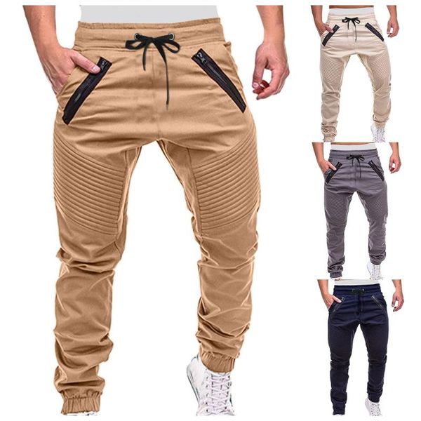 men's pants men fashion drawstring adjustable stripes zipper pockets sports trousers for outdoor activities plus size, Black
men's pants men fashion drawstring adjustable stripes zipper pockets sports trousers for outdoor activities plus size, Black