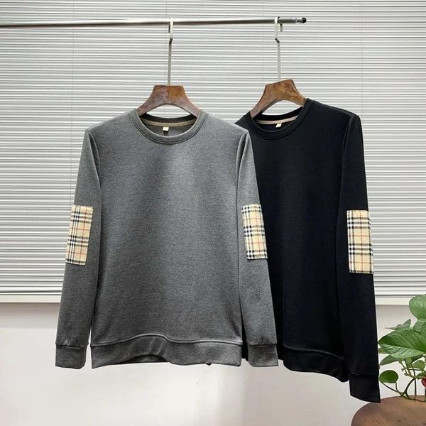 plaid patch men's plus fertilizer to increase casual round neck pullover sweater long-sleeved bottoming shirt tide,xqnm724 6, Black
plaid patch men's plus fertilizer to increase casual round neck pullover sweater long-sleeved bottoming shirt tide,xqnm724 6, Black