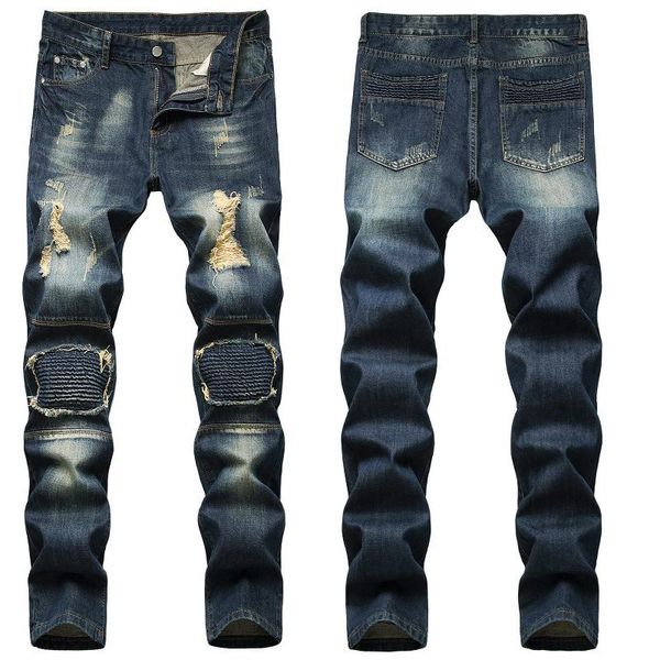 men's jeans casual boys korean style trendy denim pants summer youth long, Blue
men's jeans casual boys korean style trendy denim pants summer youth long, Blue