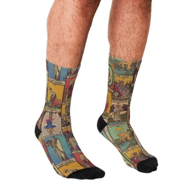 men's socks funny the major arcana of patchwork pattern printed hip hop happy cute boys street style crazy for men, Black
men's socks funny the major arcana of patchwork pattern printed hip hop happy cute boys street style crazy for men, Black