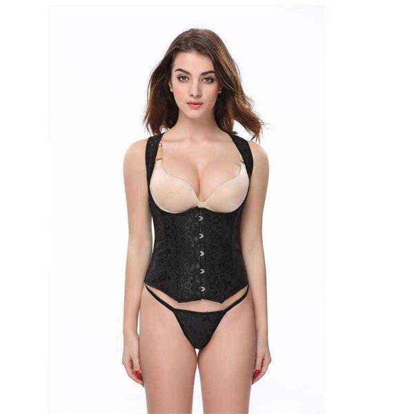 luxury women's shapers 8520 steel bone embroidered jacquard court corset, Black;white
luxury women's shapers 8520 steel bone embroidered jacquard court corset, Black;white