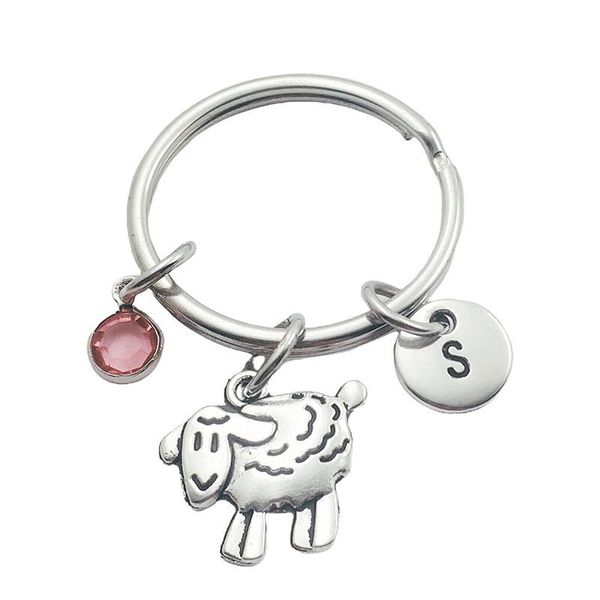 keychains sheep animal initial letter birthstone keyring creative fashion jewelry women gifts accessories pendants, Silver
keychains sheep animal initial letter birthstone keyring creative fashion jewelry women gifts accessories pendants, Silver