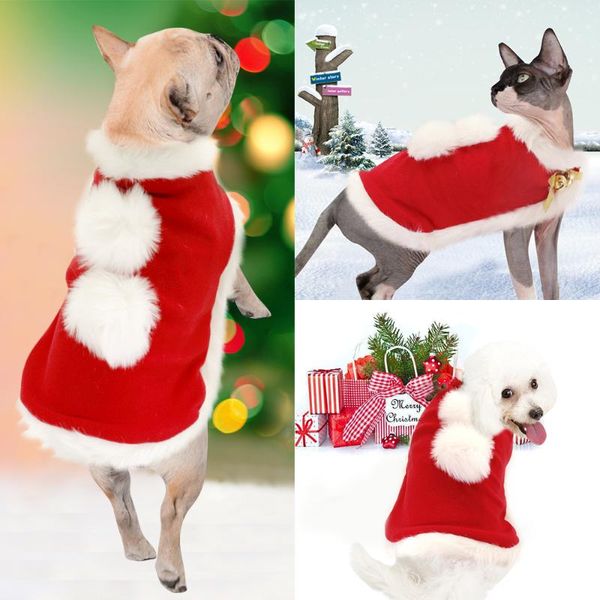 dog apparel clothes for christmas small dogs santa costume pug chihuahua yorkshire pet cat clothing coat with cute ball
dog apparel clothes for christmas small dogs santa costume pug chihuahua yorkshire pet cat clothing coat with cute ball