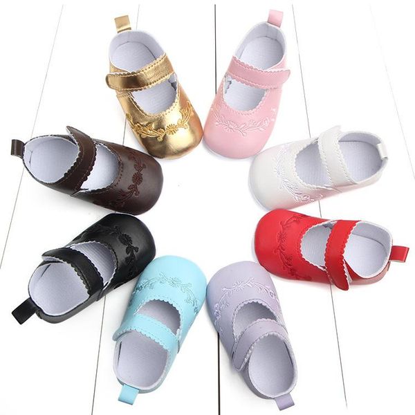 first walkers 8 colors brand toddler baby girls flower embroidery pu leather princess shoes soft sole crib spring autumn
first walkers 8 colors brand toddler baby girls flower embroidery pu leather princess shoes soft sole crib spring autumn