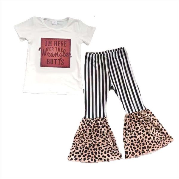 fashion children summer short sleeve outfit white raglan shirt and bell pants with leopard
fashion children summer short sleeve outfit white raglan shirt and bell pants with leopard