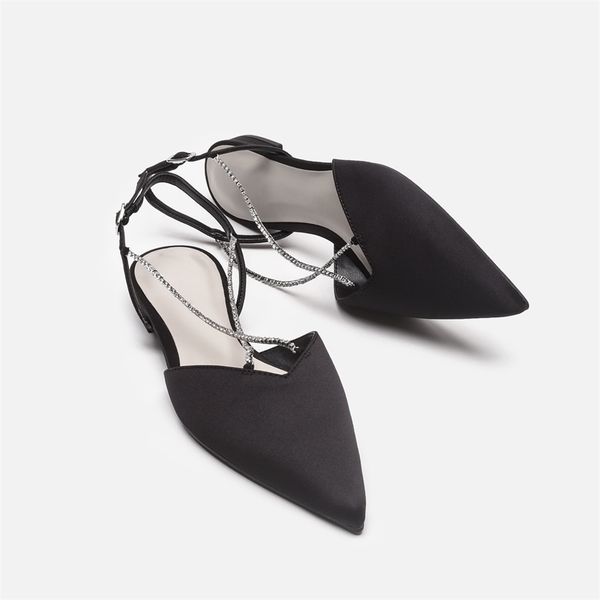 2021 ck 2021 spring new small single shoes bag head diamond chain pointed bottom flat heel sandals women's l3qc, Black
2021 ck 2021 spring new small single shoes bag head diamond chain pointed bottom flat heel sandals women's l3qc, Black