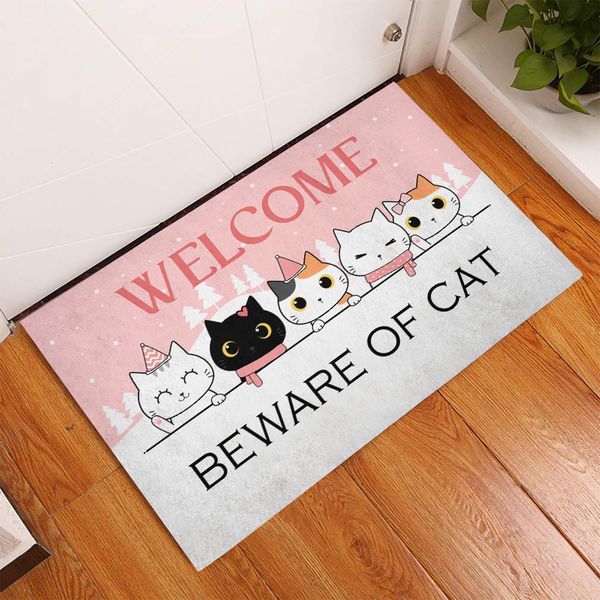 cloocl cute cartoon carpets floor mats 3d graphic welcome beware of cat doormat funny fashion animals kitchen rug
cloocl cute cartoon carpets floor mats 3d graphic welcome beware of cat doormat funny fashion animals kitchen rug