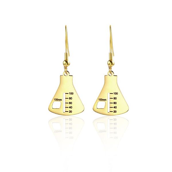 dangle & chandelier stainless steel gold scientific beaker scale women drop earrings minimalism fashion jewellery gift for him, Silver
dangle & chandelier stainless steel gold scientific beaker scale women drop earrings minimalism fashion jewellery gift for him, Silver