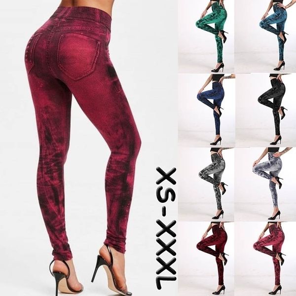 ladies'fashion high tail jeggings super elastic ny imitation jeans slim needless denim leggings, Black
ladies'fashion high tail jeggings super elastic ny imitation jeans slim needless denim leggings, Black