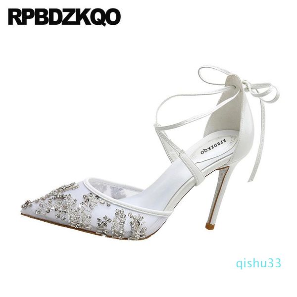 wholesale-dress shoes white ladies crystal wedding high heels thin cross strap jewel mesh pointed toe evening super 3 inch stiletto, Black
wholesale-dress shoes white ladies crystal wedding high heels thin cross strap jewel mesh pointed toe evening super 3 inch stiletto, Black
