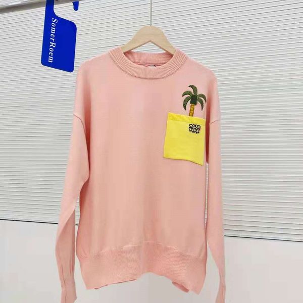 design clothing autumn new pink girl heart pullover sweater embroidered coconut pattern leisure fashion trend, White;black
design clothing autumn new pink girl heart pullover sweater embroidered coconut pattern leisure fashion trend, White;black