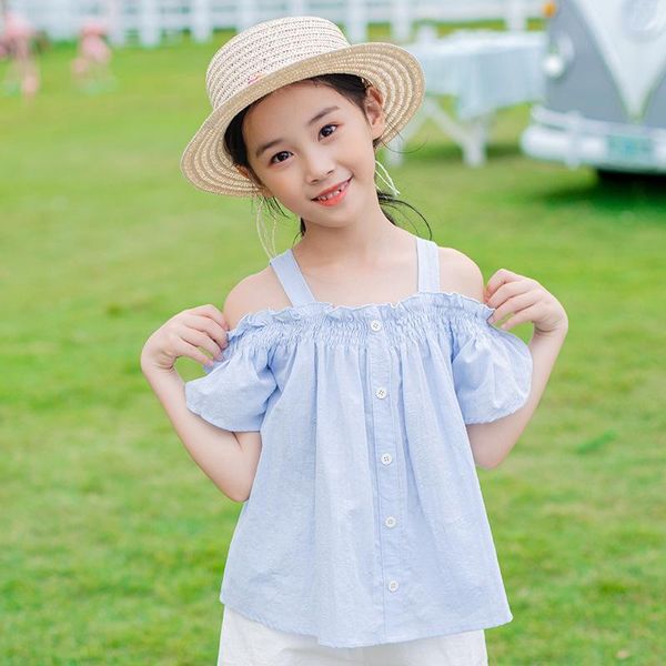shirts blue yellow single breasted blouses baby big girls cotton short sleeve off shoulder kids casual summer 2021 blouse, White;black
shirts blue yellow single breasted blouses baby big girls cotton short sleeve off shoulder kids casual summer 2021 blouse, White;black