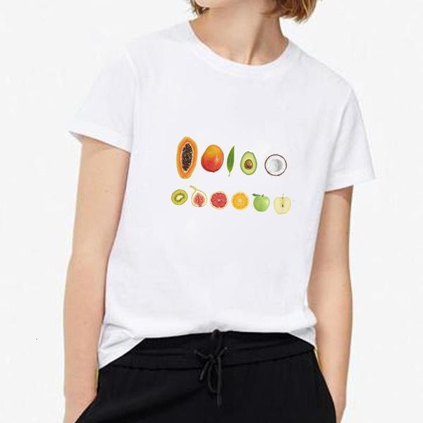 fruit print aesthetics t shirts summer short sleeve casual white t-shirt plus size female tee streetwear
fruit print aesthetics t shirts summer short sleeve casual white t-shirt plus size female tee streetwear